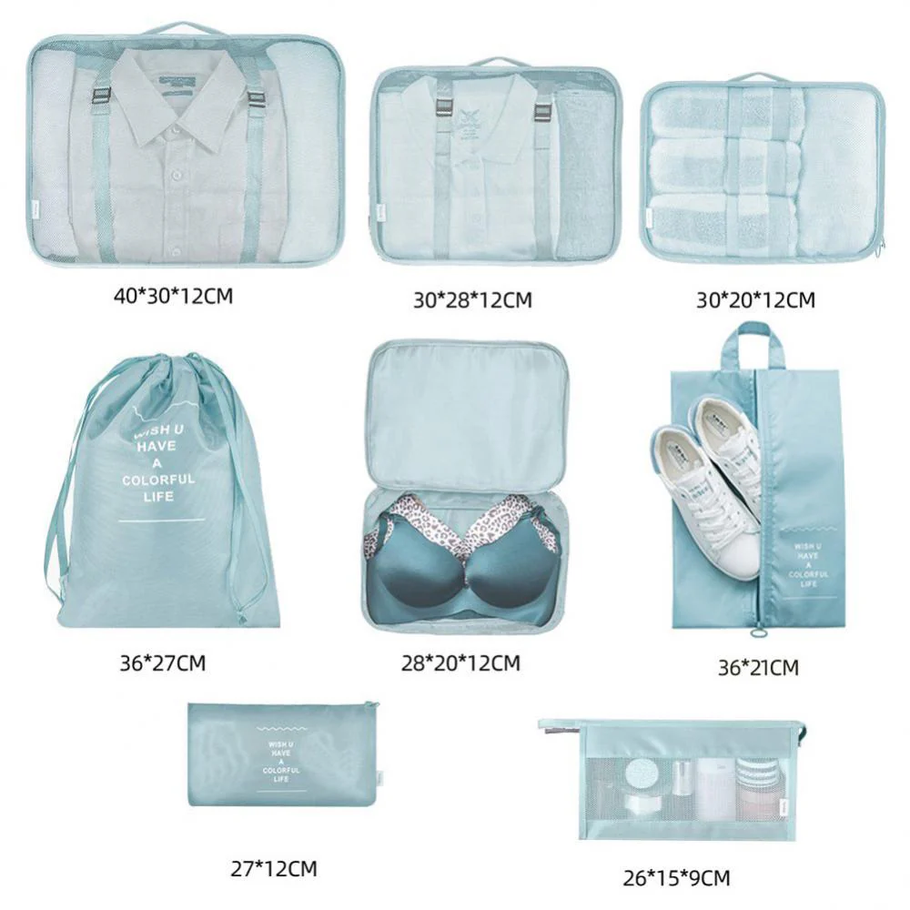 8-Piece Luggage Organizer & Packing Cube Set - Image 4