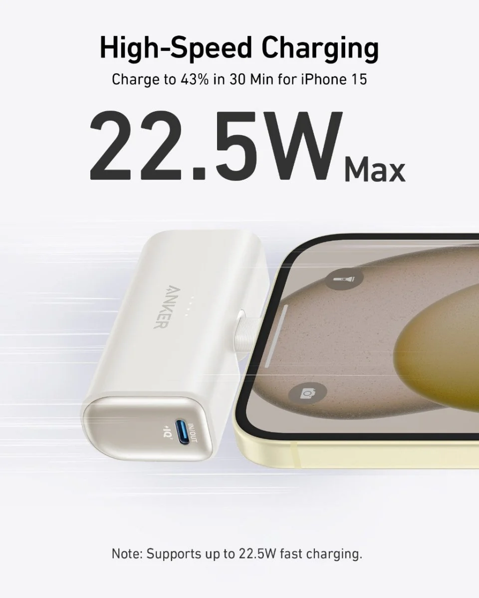 Anker Nano Power Bank (22.5W, Built-In USB-C) - Image 8