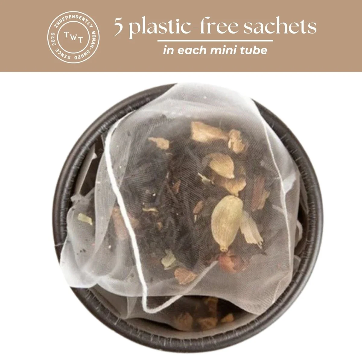 Bombay Chai Mini Tea Tube – Spiced Assam Black Tea (5 Sachets) - Image 5