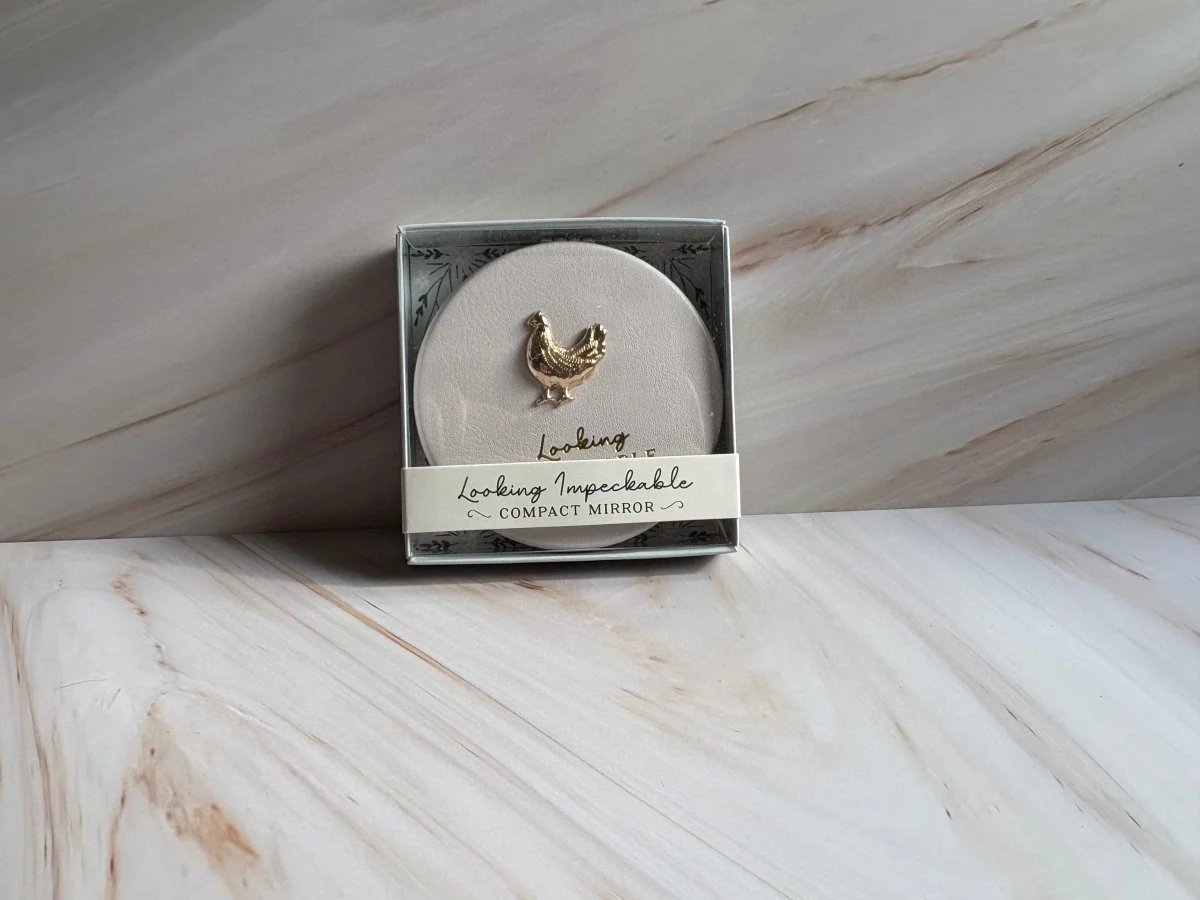 Bramble Farm Chicken Compact Mirror - Image 4
