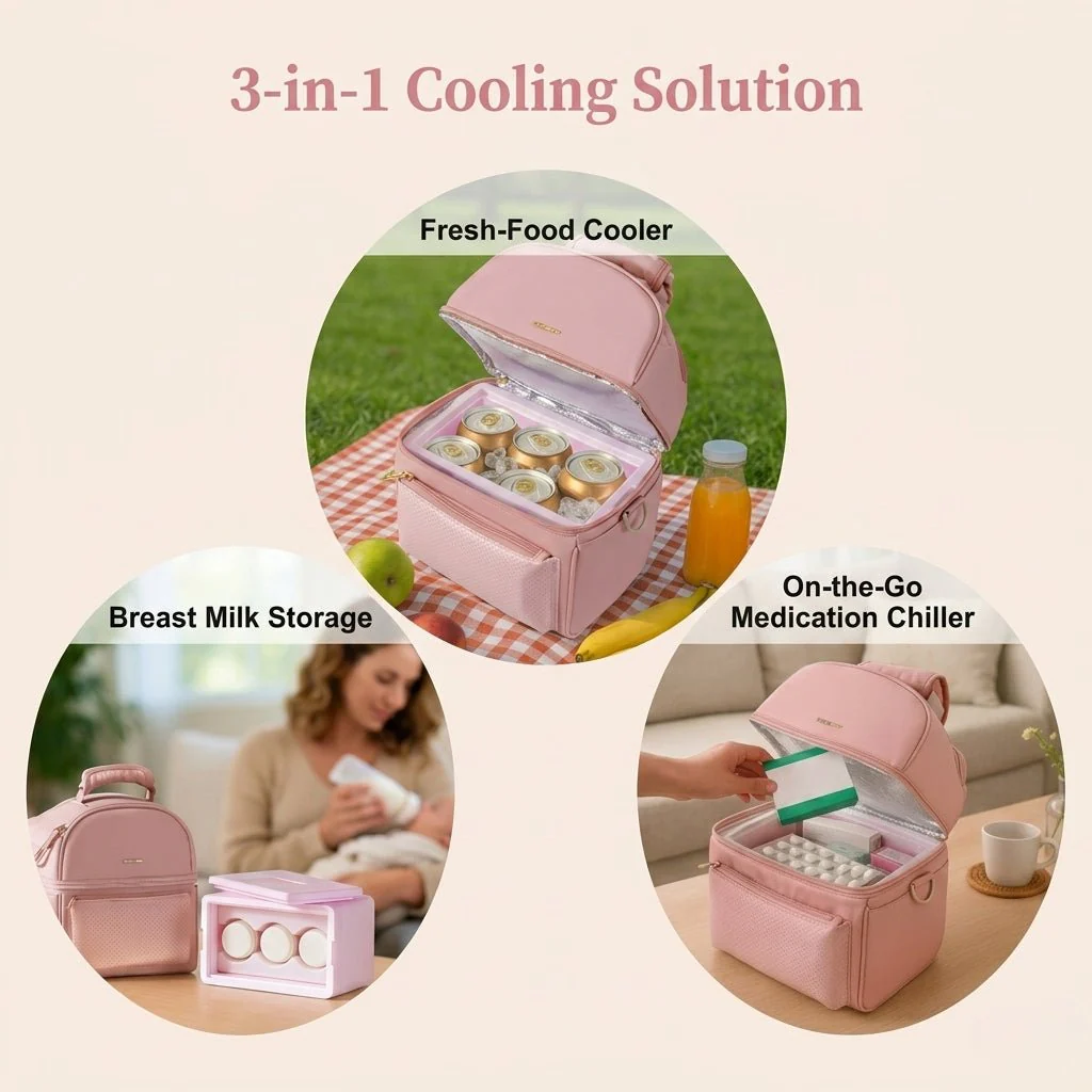 Breastmilk Cooler Bag with Detachable Insulation Box Set - Image 4