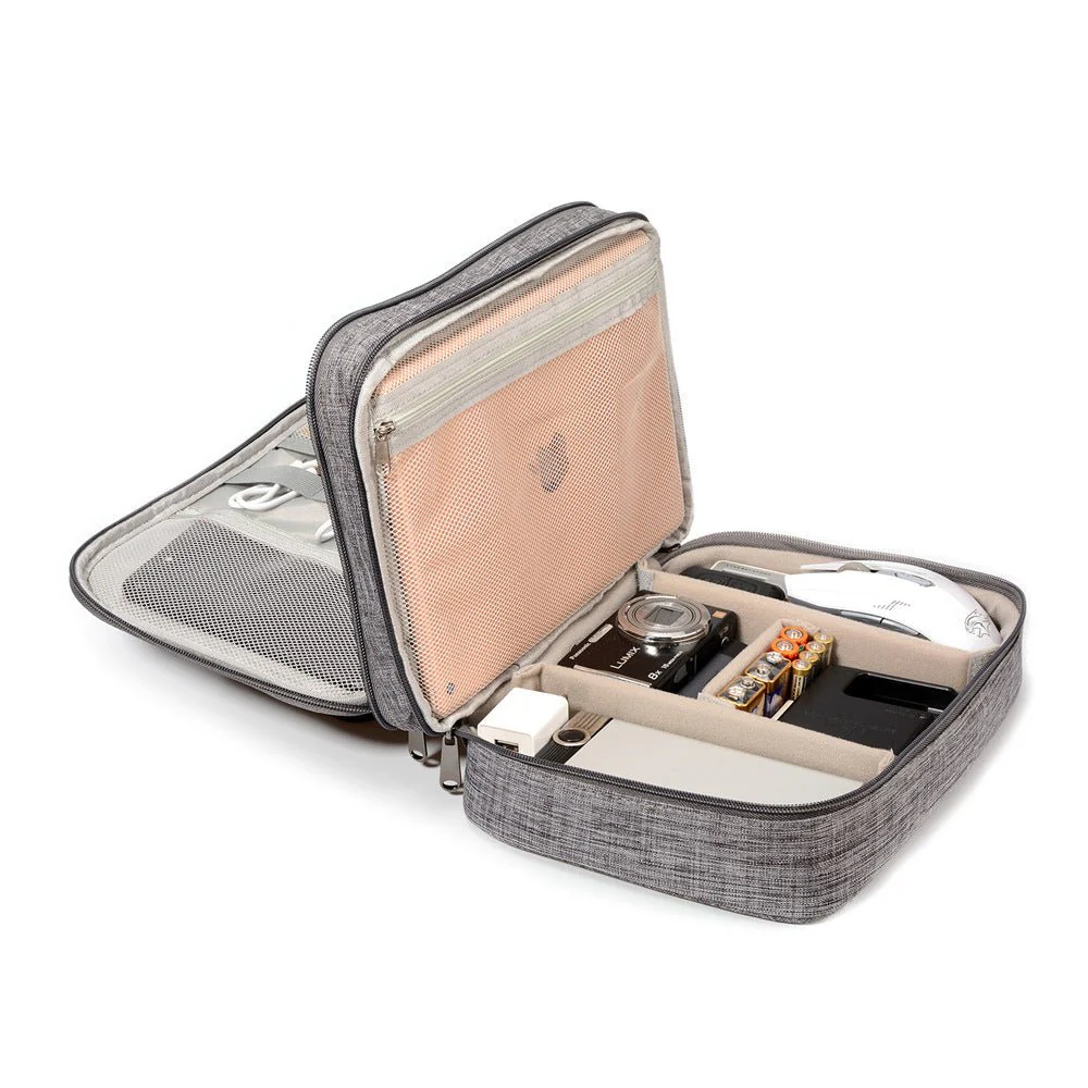 Tri-Layer Tech & Accessory Organizer - Image 3