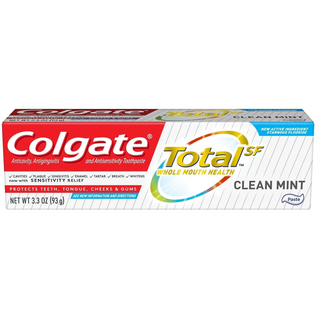 Colgate Total Clean Mint Toothpaste - Travel Size (3.3 oz)
