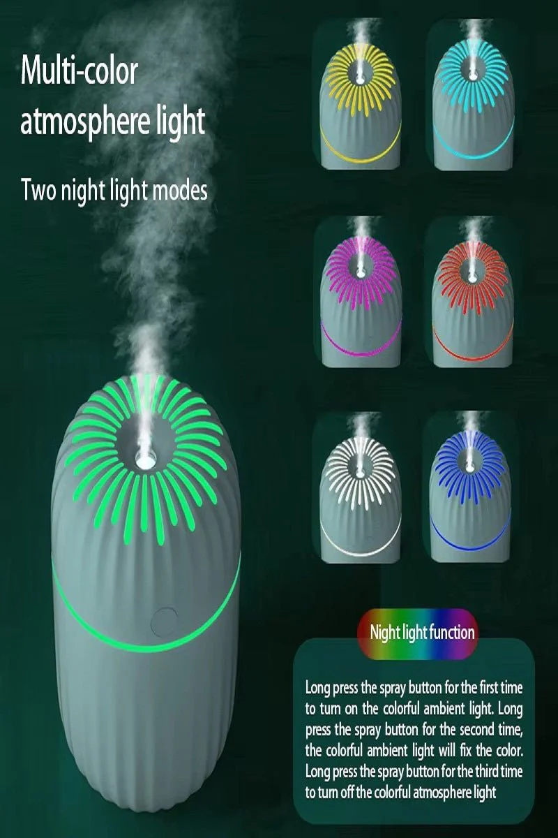 Colorful LED Mini Humidifier & Diffuser – Portable Aromatherapy - Image 6