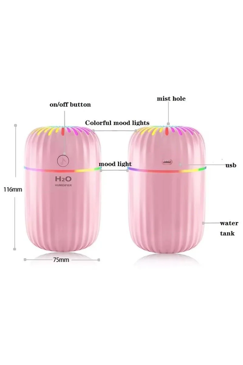 Colorful LED Mini Humidifier & Diffuser – Portable Aromatherapy - Image 9