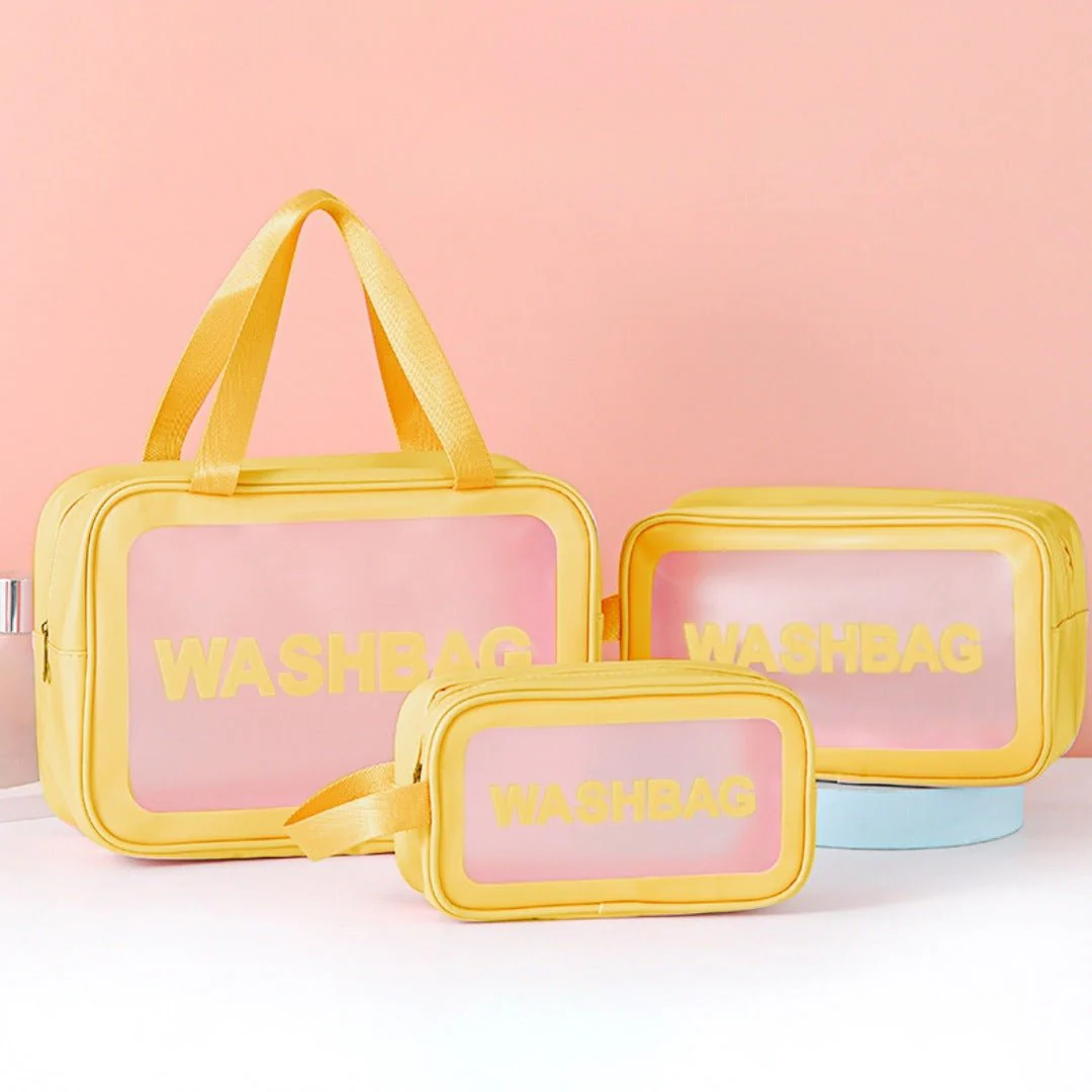 Frosted 3-Piece Toiletry & Makeup Set - Image 3