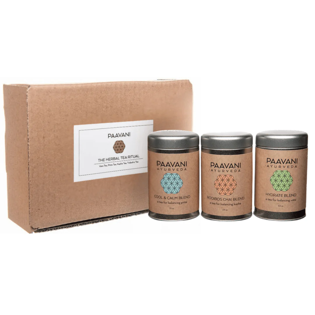 Ayurvedic Organic Loose-Leaf Tea Caffeine-Free Wellness Trio - Image 3
