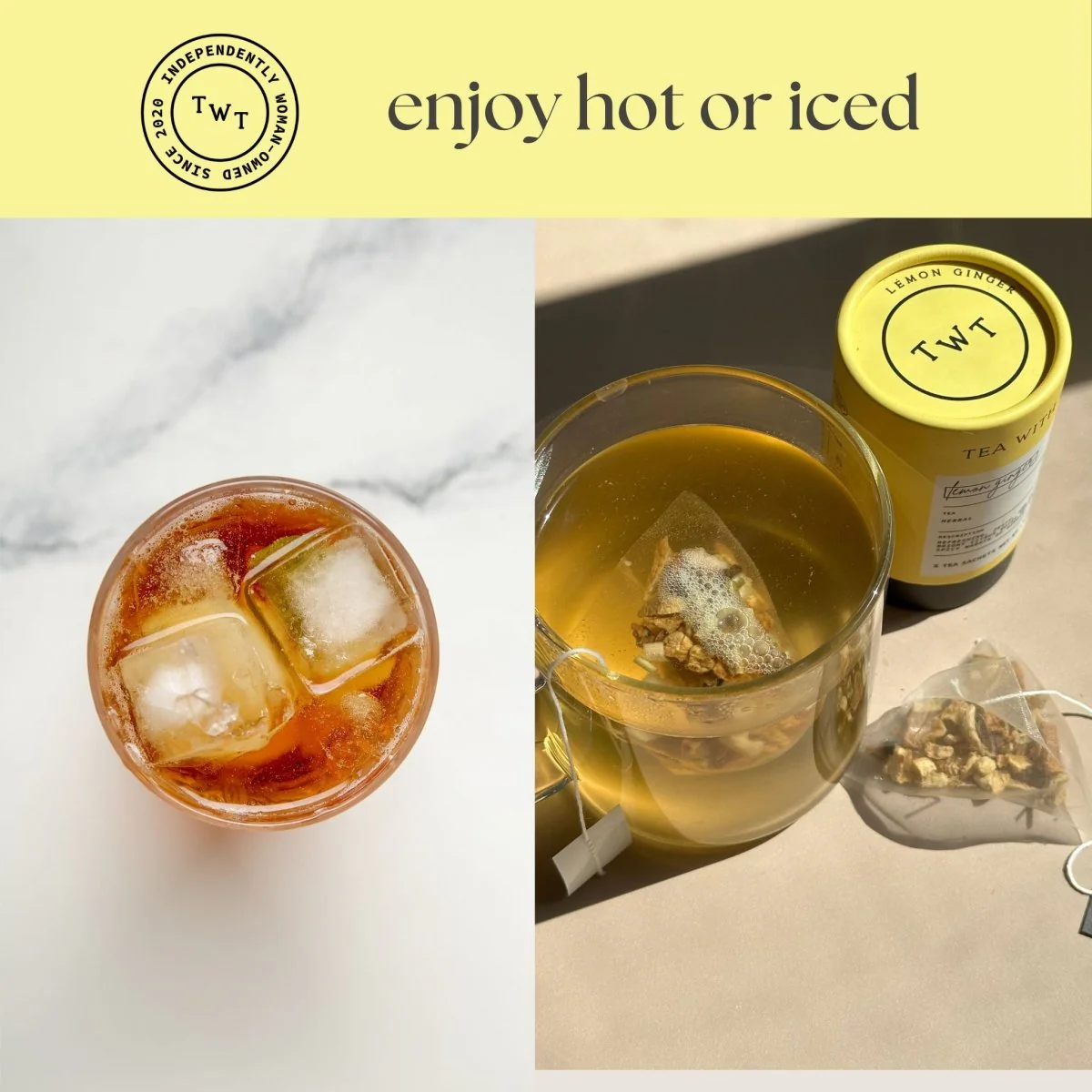 Lemon Ginger Mini Tea Tube – Zesty Herbal Rejuvenation Blend (5 Sachets) - Image 8