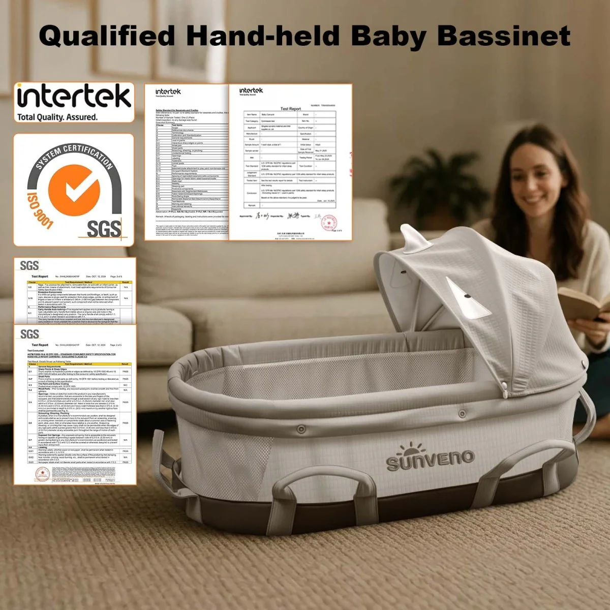 Portable Handheld Baby Travel Bassinet - Image 10