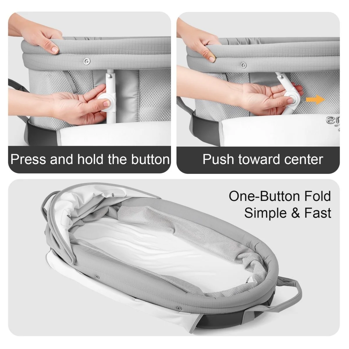 Portable Handheld Baby Travel Bassinet - Image 7
