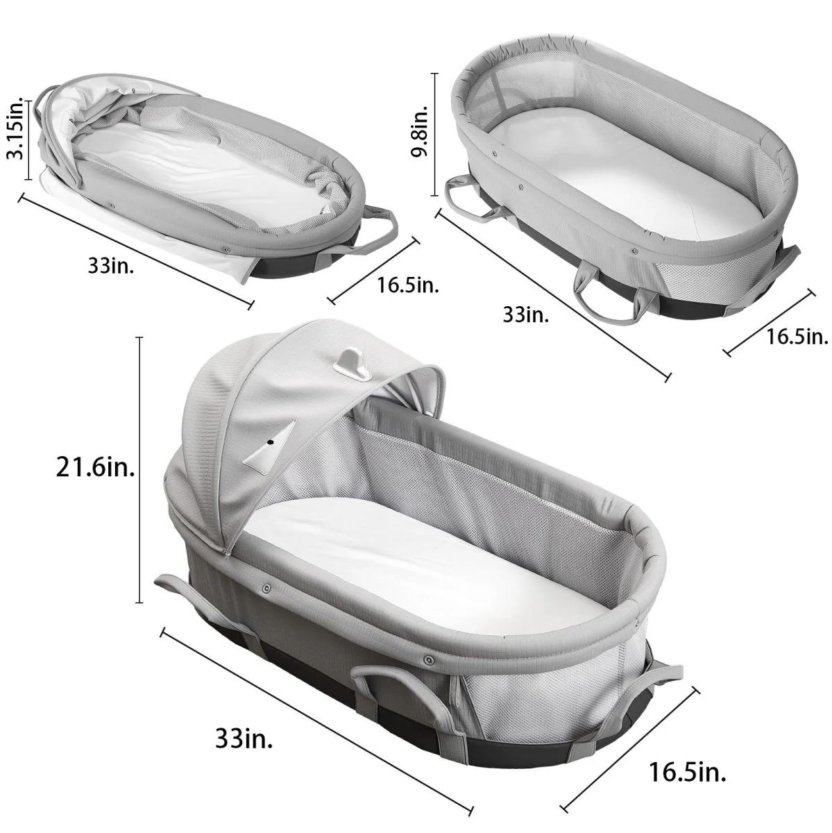 Portable Handheld Baby Travel Bassinet - Image 9