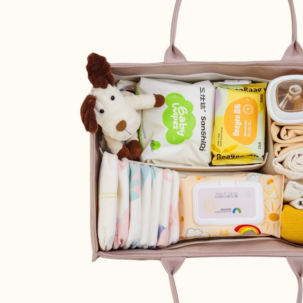 Quilted Diaper Caddy Organizer - Image 6