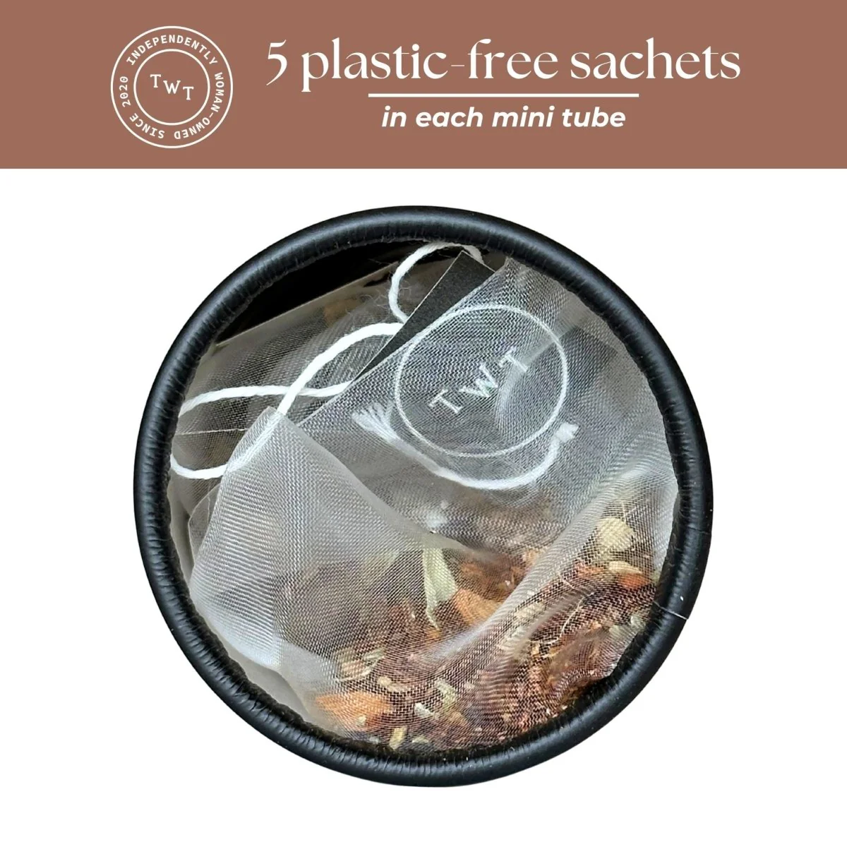 Rooibos Chai Mini Tea Tube – Spiced Herbal Comfort Blend (5 Sachets) - Image 3