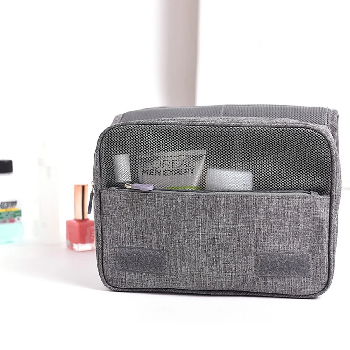 Puffy Hanging Toiletry Bag | 4-Compartment Travel Kit - Image 3