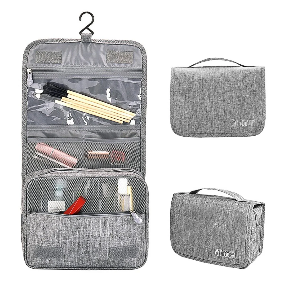 Puffy Hanging Toiletry Bag | 4-Compartment Travel Kit - Image 6