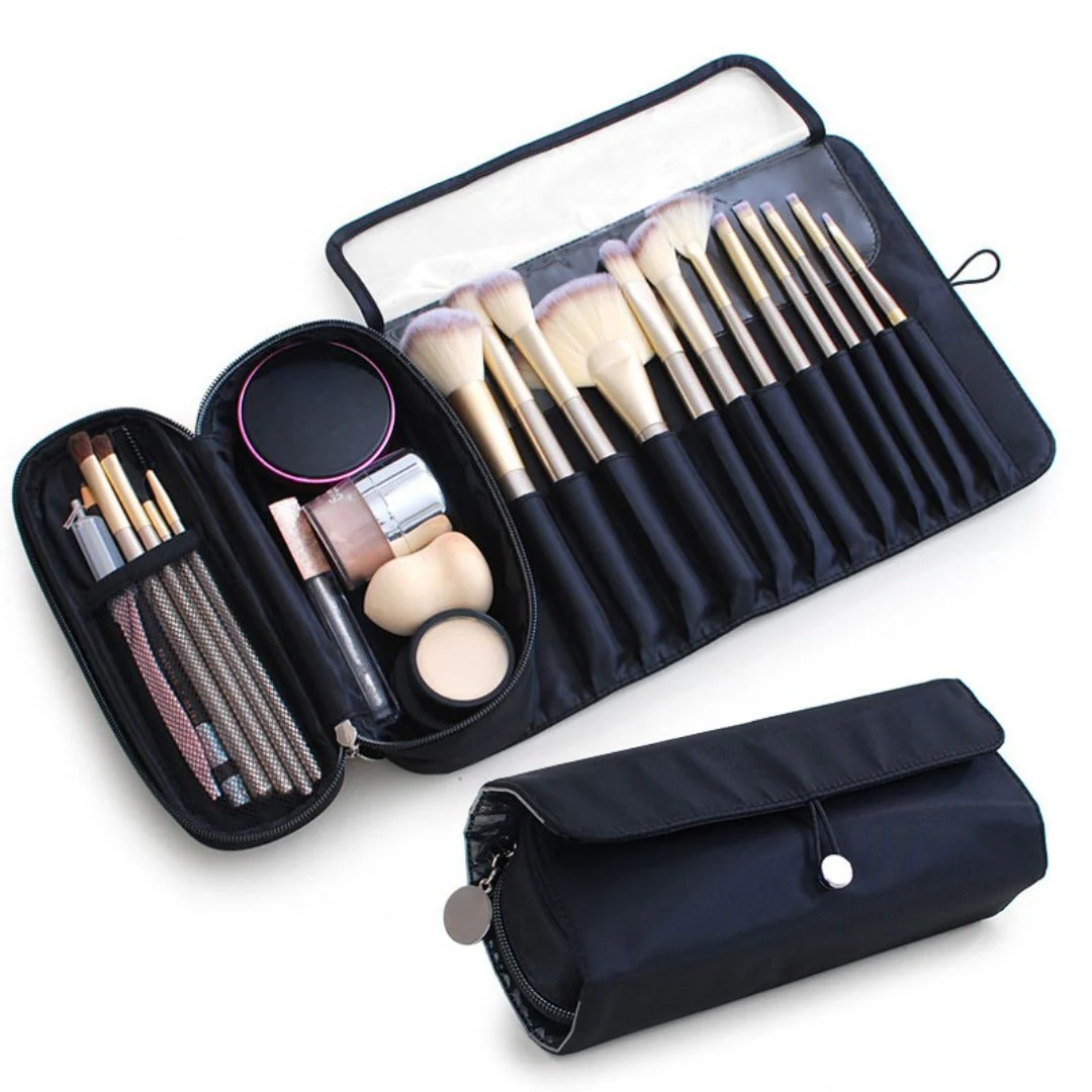 Multi-Function Folding Beauty & Brush Bag
