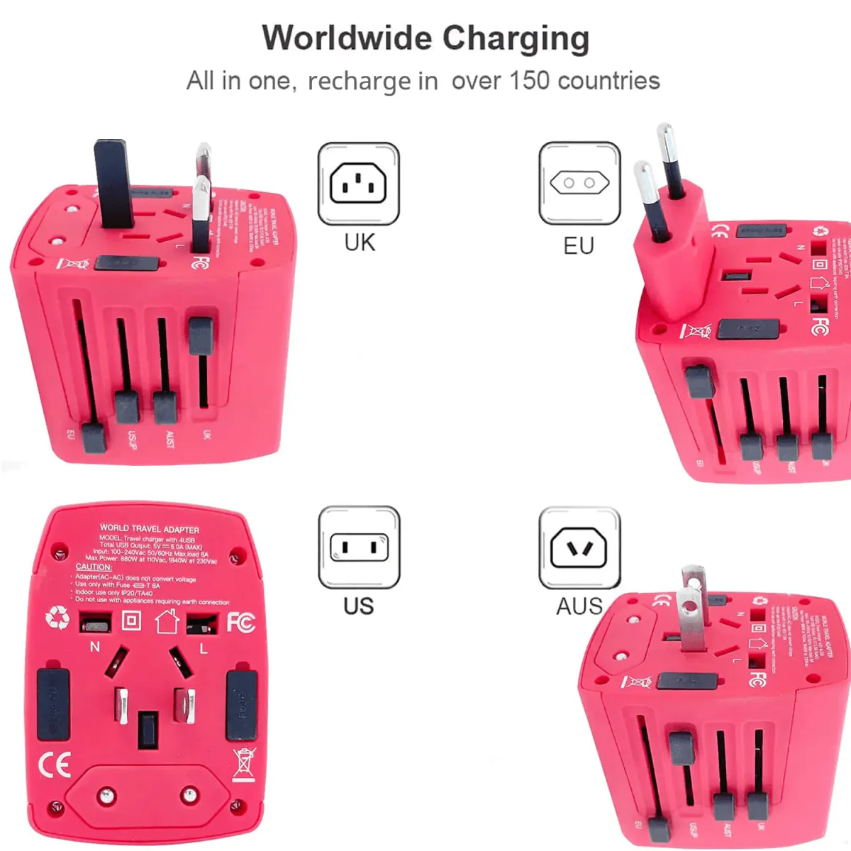 Universal Travel Adapter (3-Pack) - Image 13
