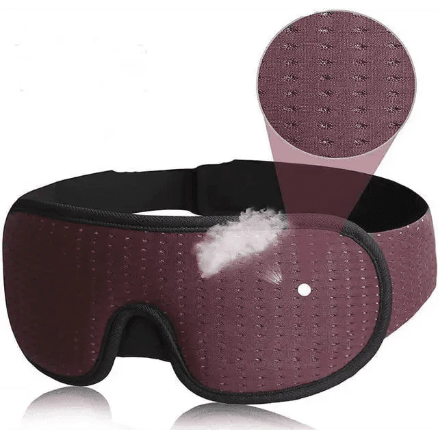 Vintage-Style 3D Sleep Mask | Breathable Cotton Blackout - Image 5